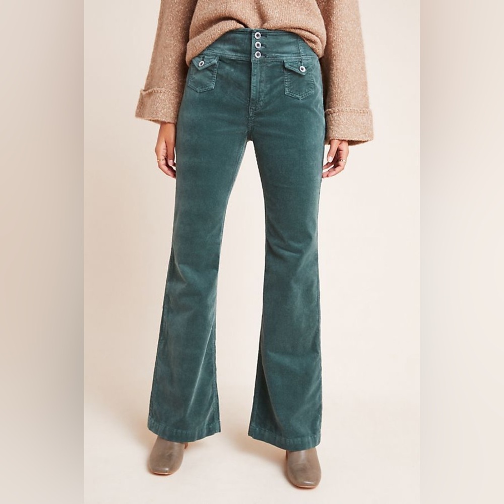 ANTHROPOLOGIE Pilcro and the Letterpress Corduroy High-Rise Trouser Bootcut(25W)